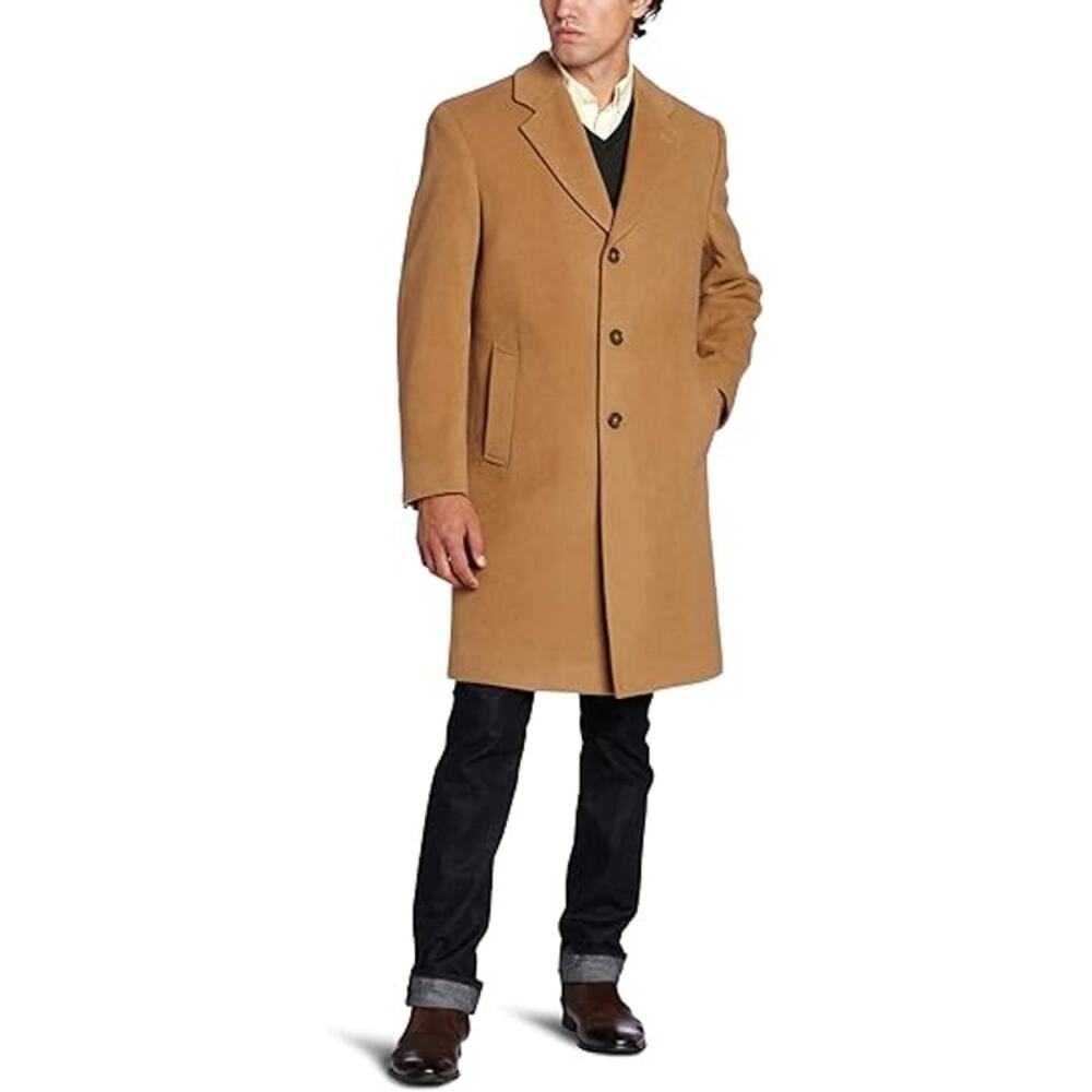 Michael Kors Madison Wool Cashmere Blend Overcoat Topcoat Luxury Camel Sz 38S